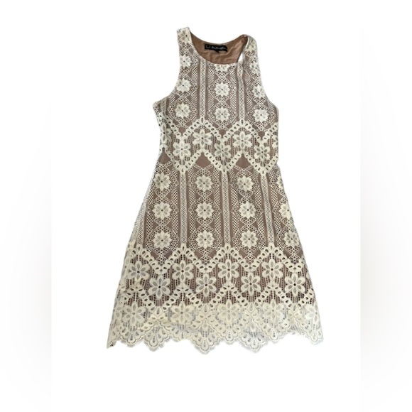For Love and Lemons lace dress XS sleeveless stretch racer back lightweight - Picture 8 of 11
